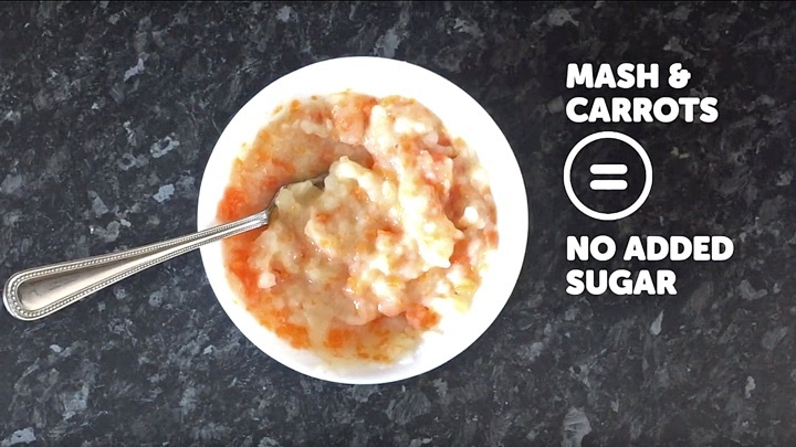 Weaning Recipe: Mashed potatoes and carrot